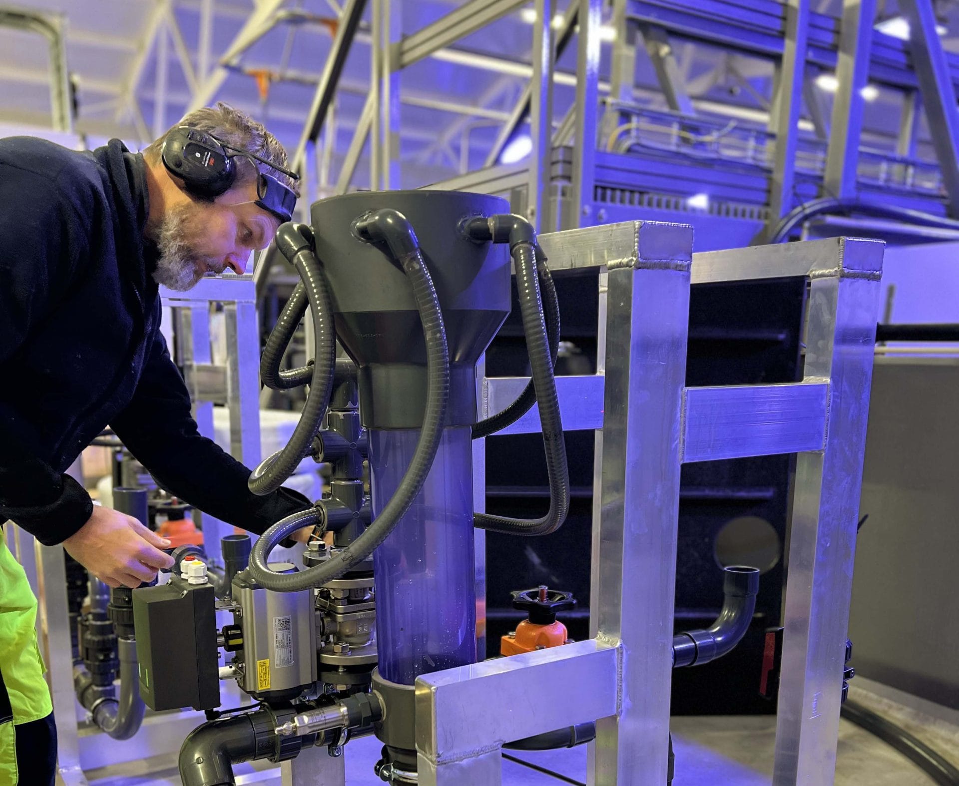 Pure Salmon Technology-ingeniører i utstillingen